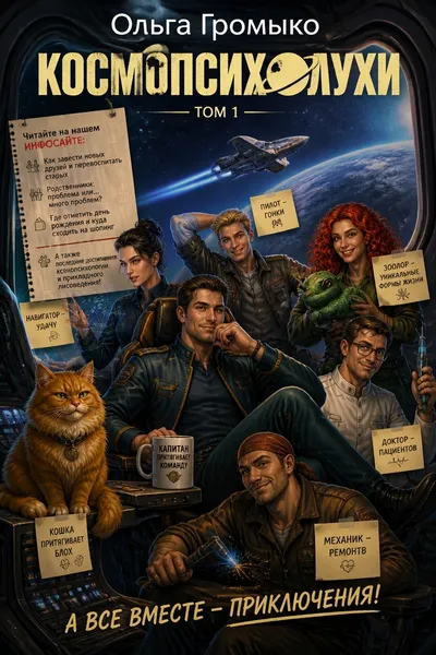 Космопсихолухи. Том 1 — обложка книги