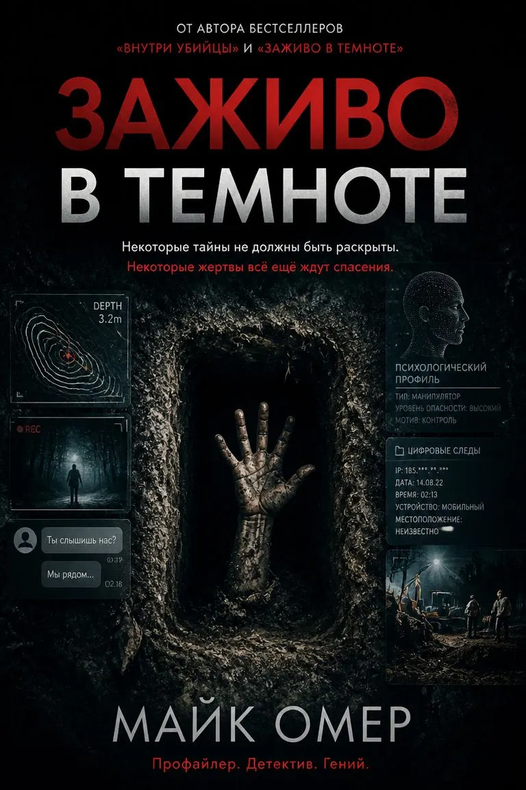 Заживо в темноте — обложка книги