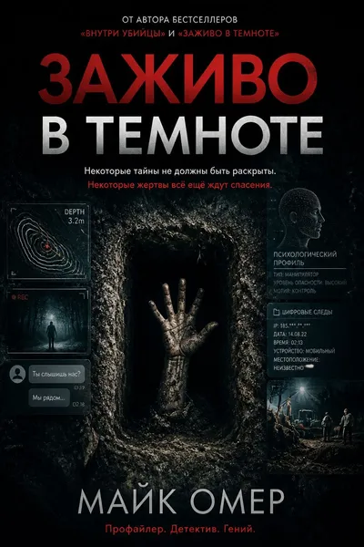 Заживо в темноте — обложка книги