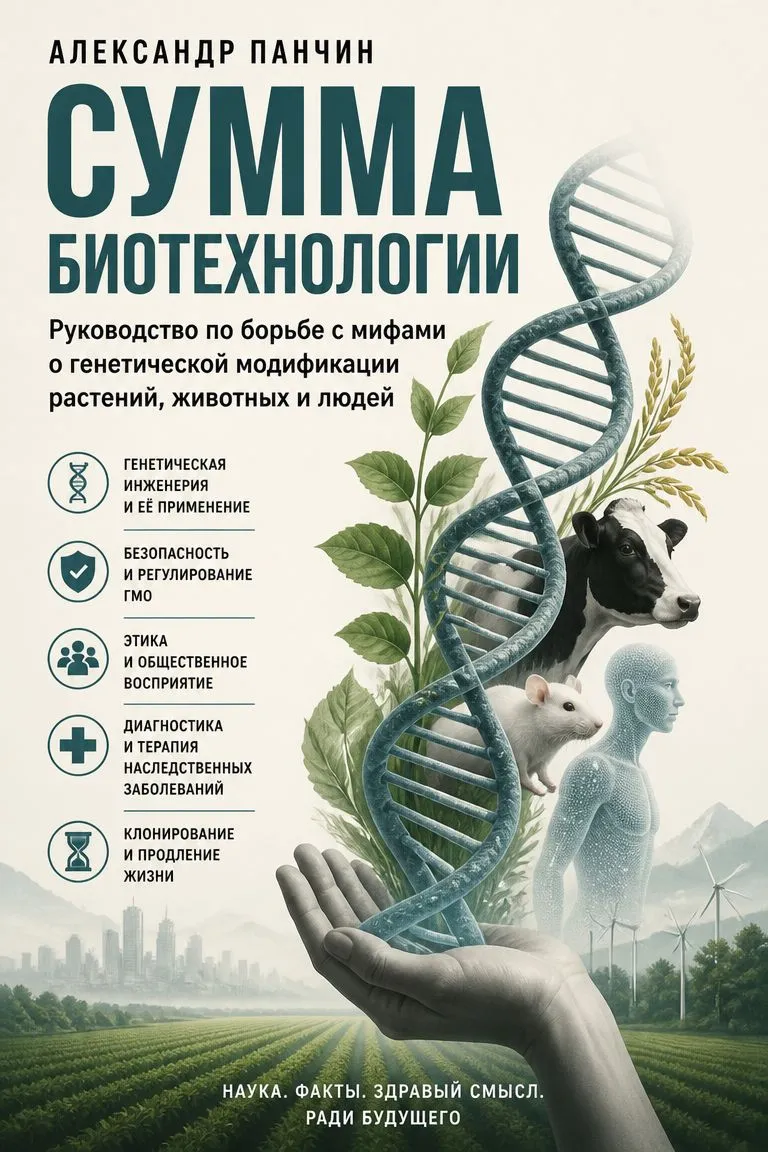 Сумма биотехнологии. Руководство по борьбе с мифами о генетической модификации растений, животных и людей — обложка книги