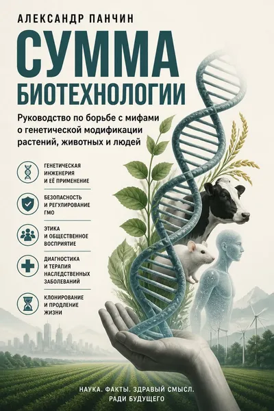 Сумма биотехнологии. Руководство по борьбе с мифами о генетической модификации растений, животных и людей — обложка книги