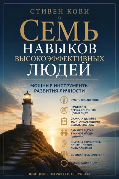 Семь навыков высокоэффективных людей. Мощные инструменты развития личности — обложка книги