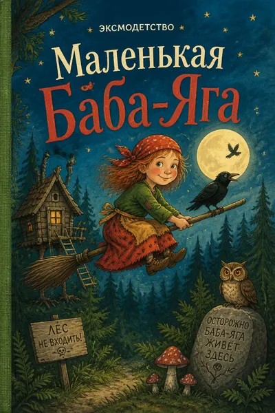Маленькая Баба-Яга — обложка книги