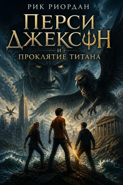 Перси Джексон и проклятие титана — обложка книги