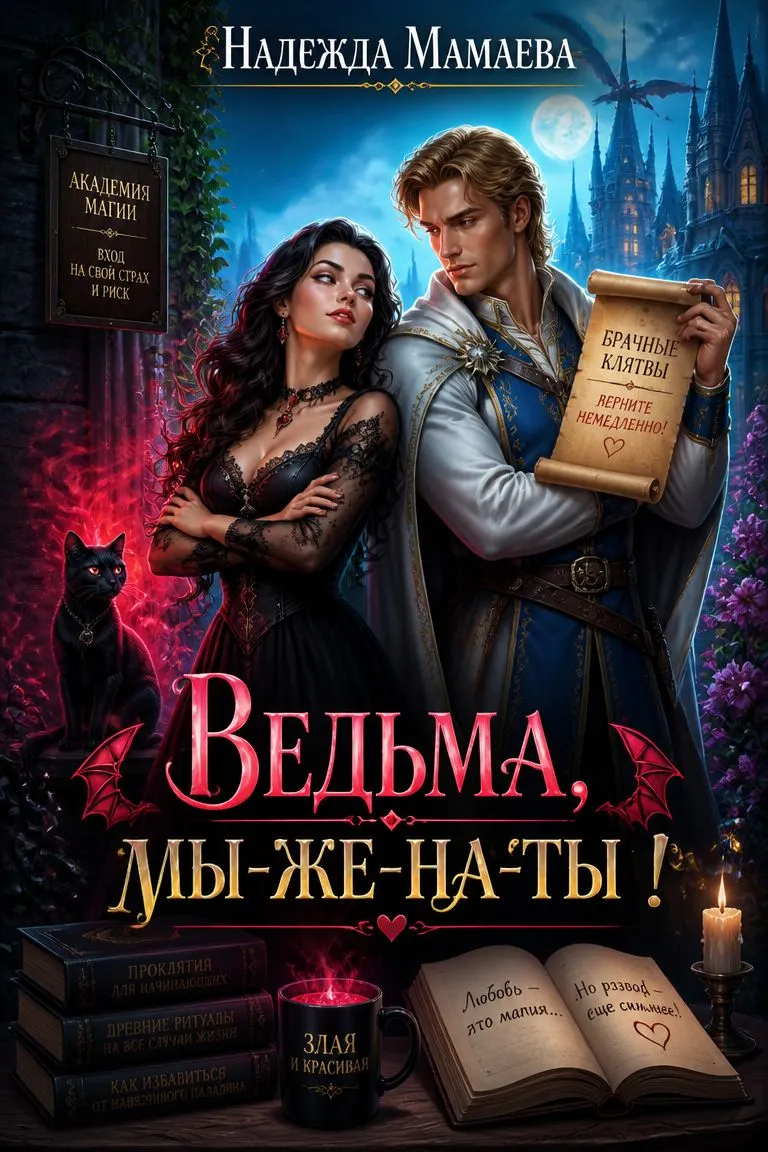 Ведьма, мы-же-на-ты! — обложка книги