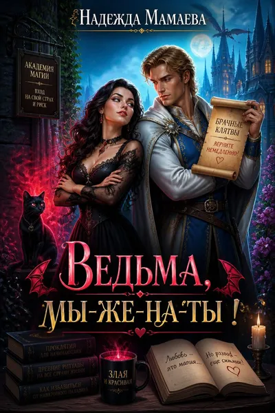 Ведьма, мы-же-на-ты! — обложка книги