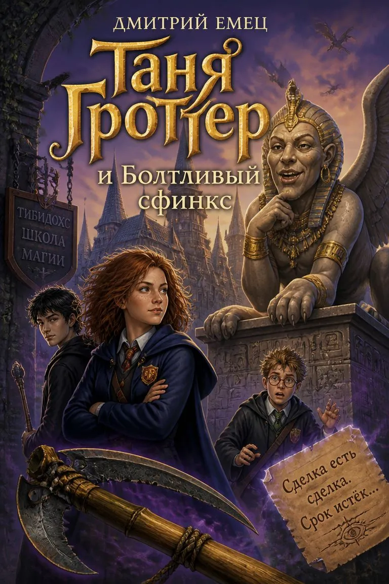 Таня Гроттер и Болтливый сфинкс — обложка книги