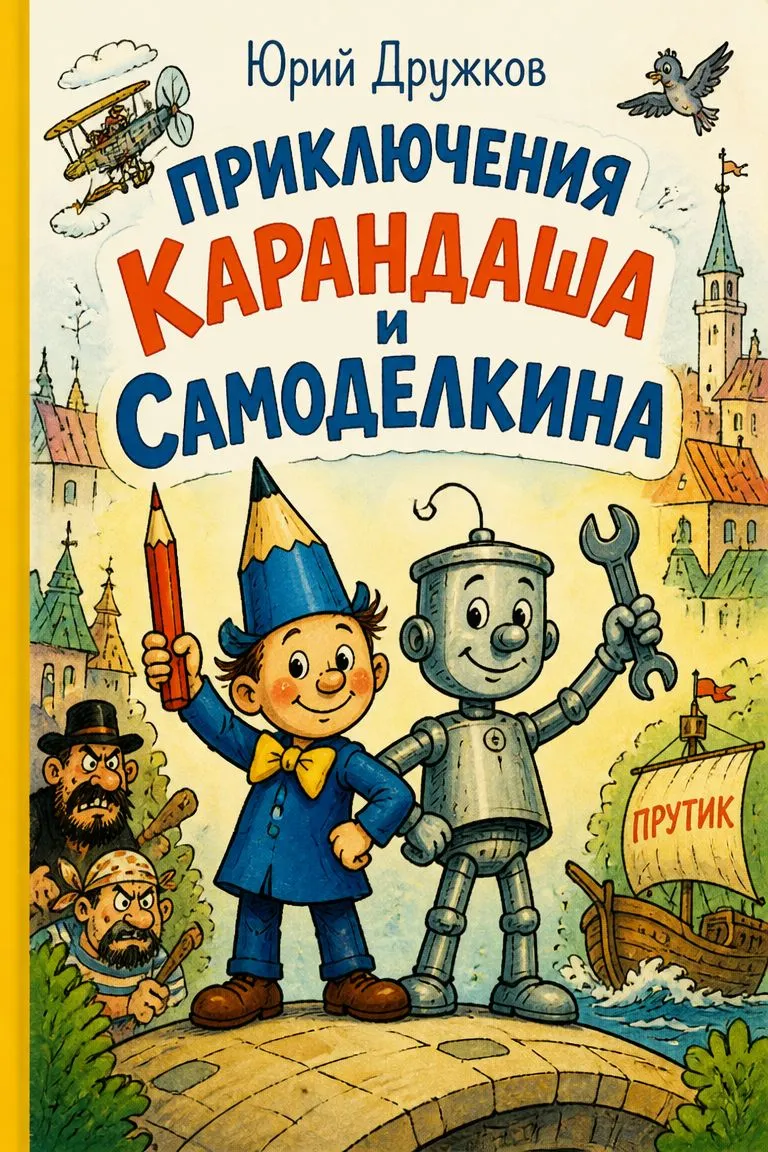 Приключения Карандаша и Самоделкина — обложка книги