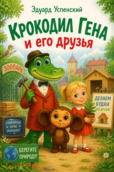 Крокодил Гена и его друзья — обложка книги