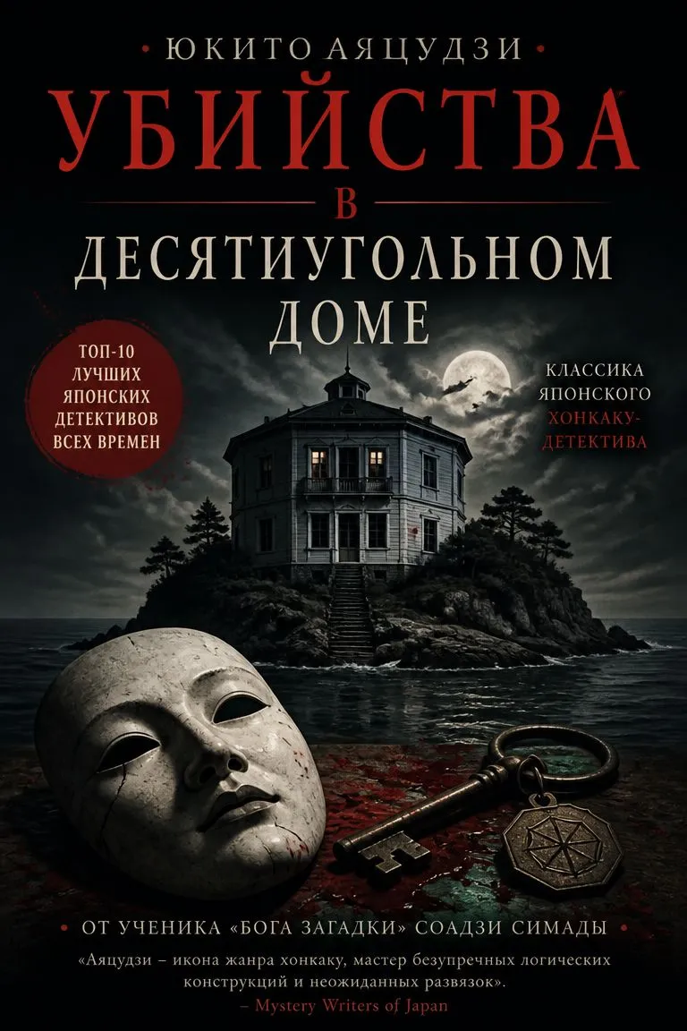 Убийства в десятиугольном доме — обложка книги