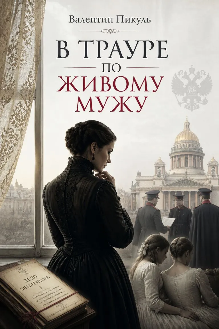 В трауре по живому мужу — обложка книги