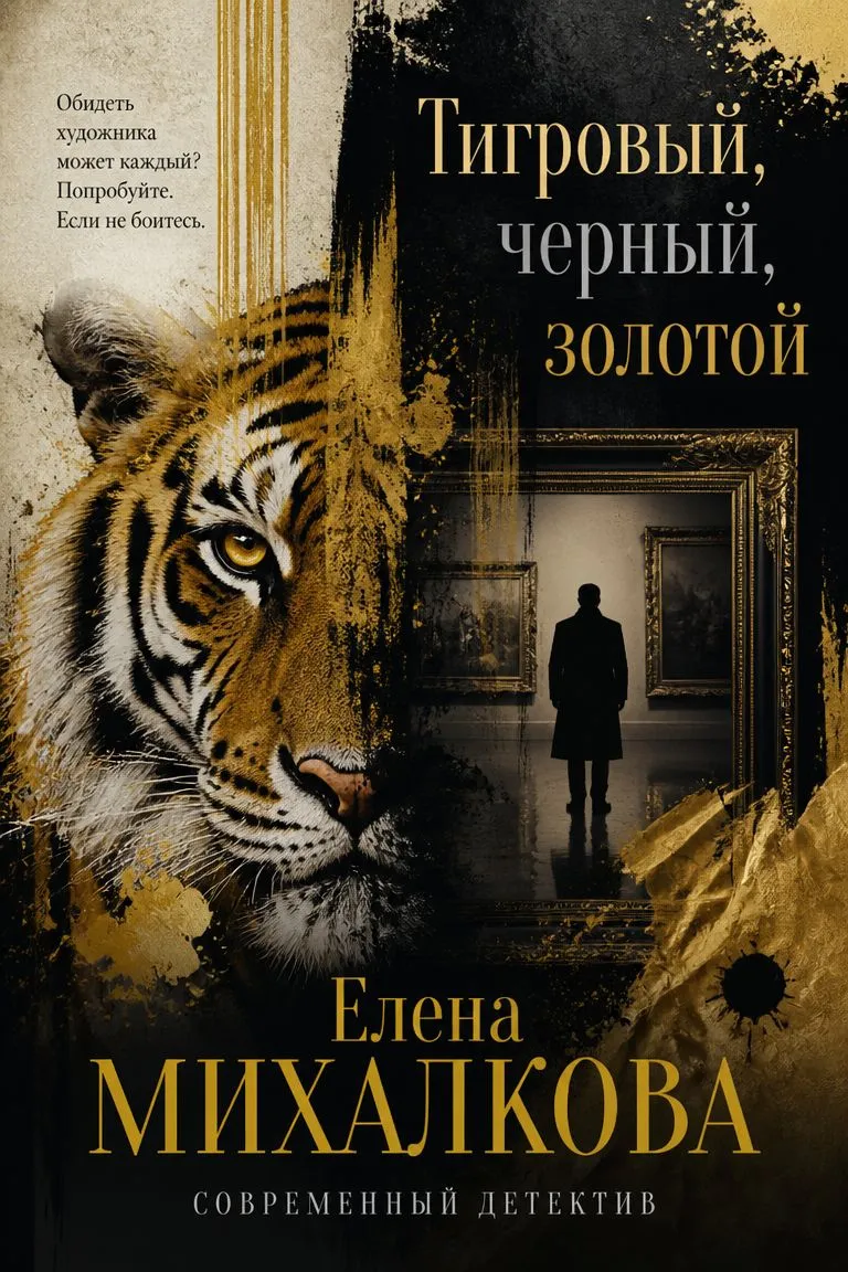 Тигровый, черный, золотой — обложка книги