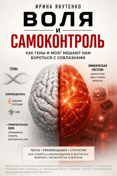 Воля и самоконтроль: Как гены и мозг мешают нам бороться с соблазнами — обложка книги