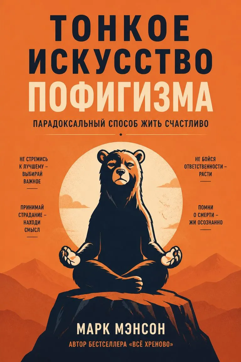 Тонкое искусство пофигизма: Парадоксальный способ жить счастливо — обложка книги