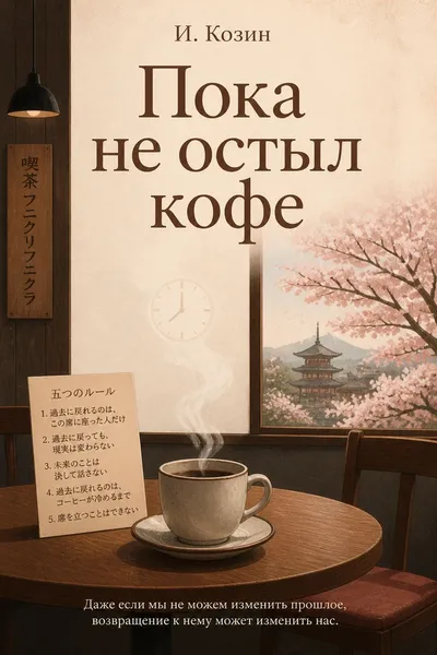 Пока не остыл кофе — обложка книги