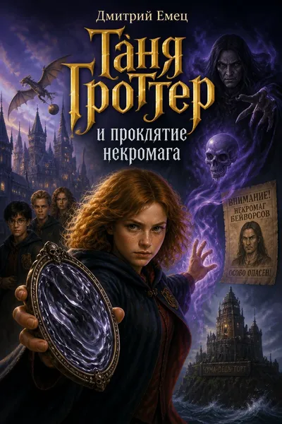 Таня Гроттер и проклятие некромага — обложка книги