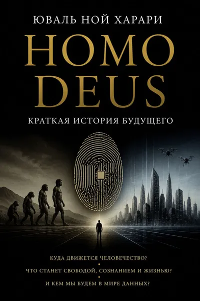 Homo Deus. Краткая история будущего — обложка книги