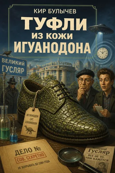 Туфли из кожи игуанодона — обложка книги