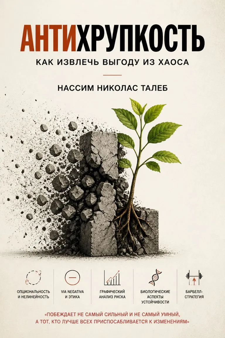 Антихрупкость. Как извлечь выгоду из хаоса — обложка книги