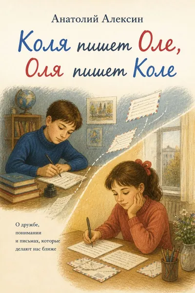 Коля пишет Оле, Оля пишет Коле — обложка книги