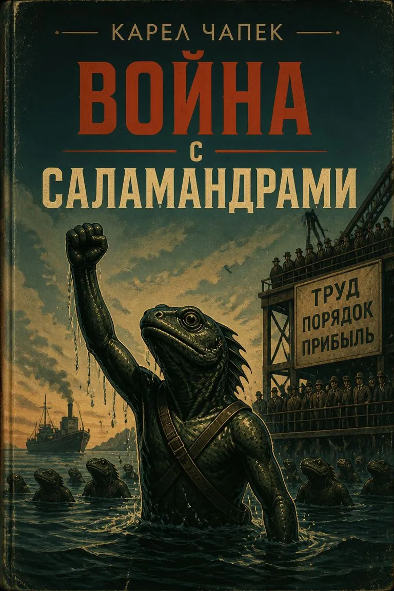 Война с саламандрами — обложка книги