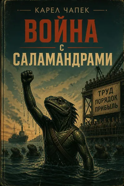 Война с саламандрами — обложка книги