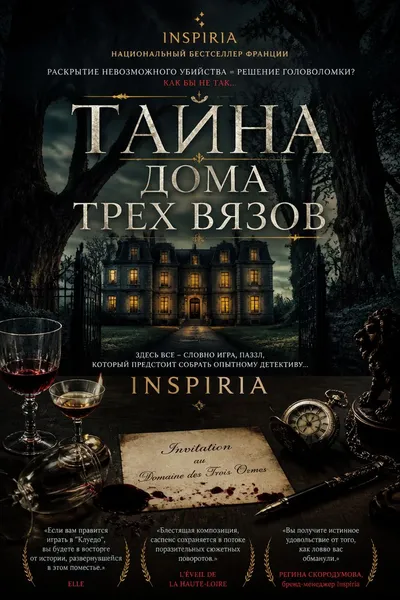 Тайна Дома трех вязов — обложка книги
