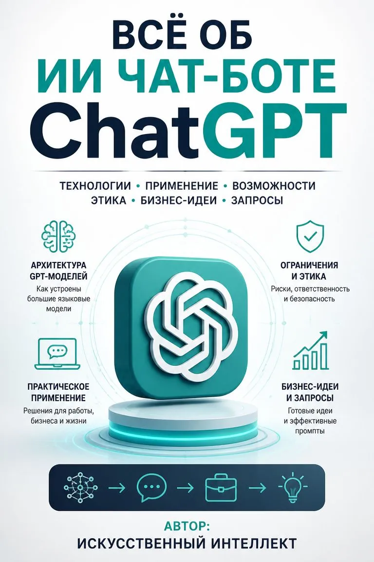 Всё об ИИ чат-боте ChatGPT — обложка книги
