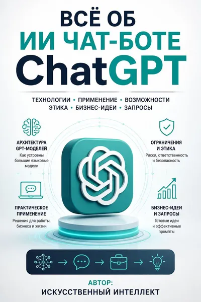 Всё об ИИ чат-боте ChatGPT — обложка книги