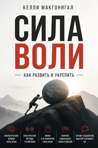 Сила воли. Как развить и укрепить — обложка книги