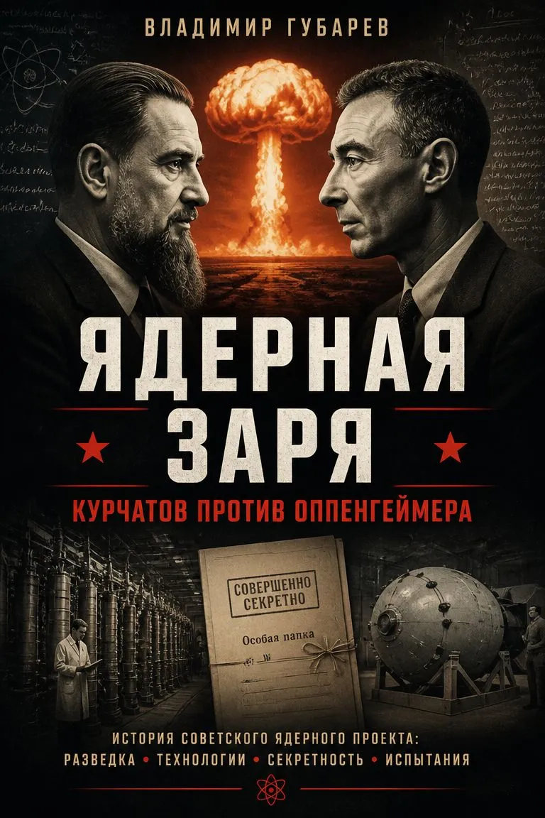 Ядерная заря. Курчатов против Оппенгеймера — обложка книги