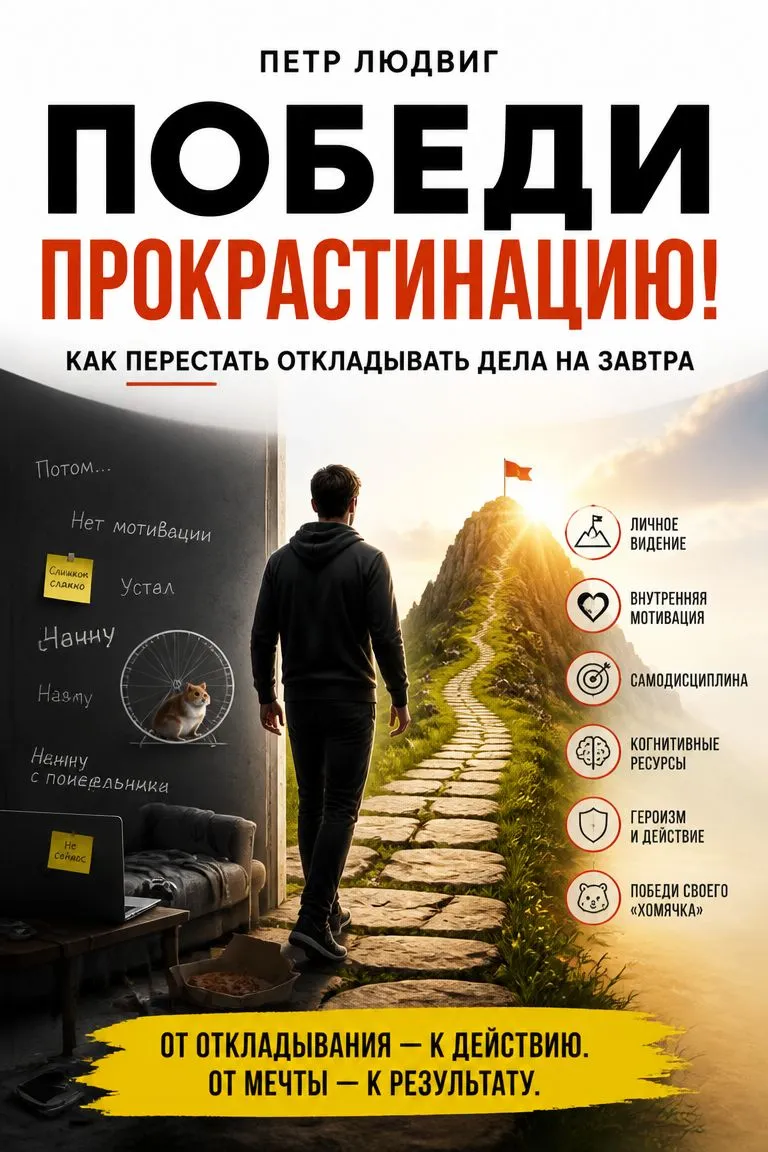 Победи прокрастинацию! Как перестать откладывать дела на завтра — обложка книги