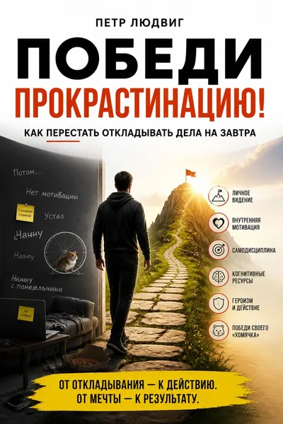 Победи прокрастинацию! Как перестать откладывать дела на завтра — обложка книги