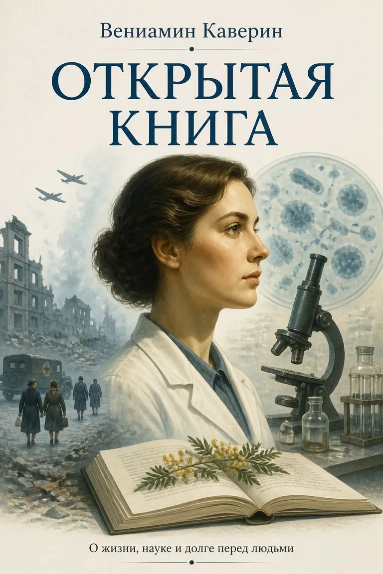 Открытая книга — обложка книги