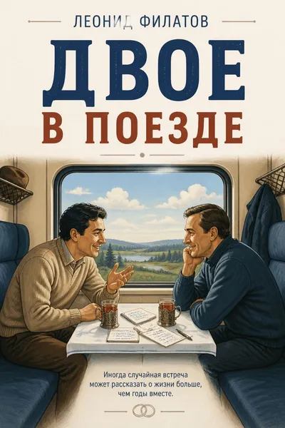 Двое в поезде — обложка книги