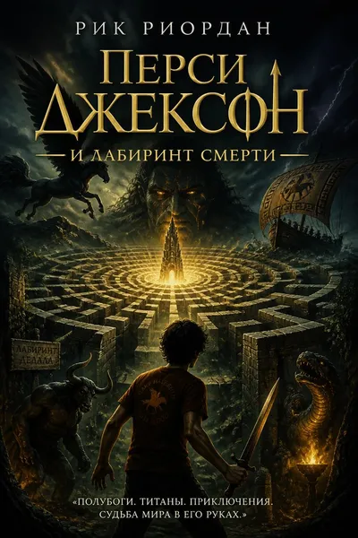 Перси Джексон и лабиринт смерти — обложка книги