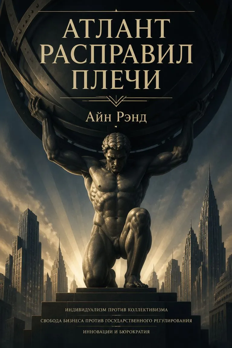 Атлант расправил плечи — обложка книги