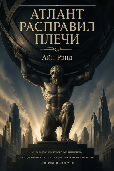 Атлант расправил плечи — обложка книги
