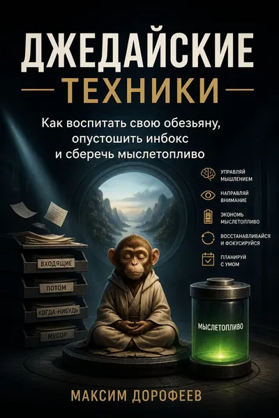 Джедайские техники. Как воспитать свою обезьяну, опустошить инбокс и сберечь мыслетопливо — обложка книги