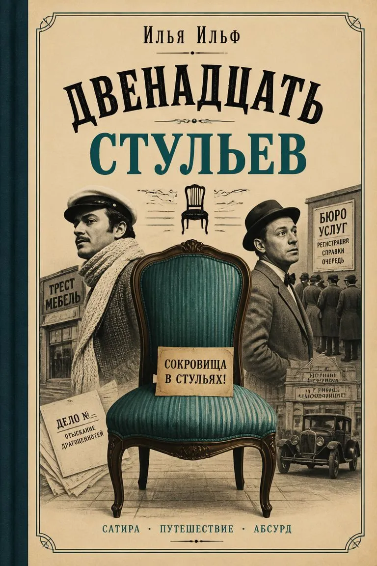 Двенадцать стульев — обложка книги