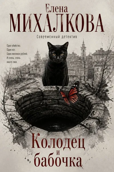 Колодец и бабочка — обложка книги