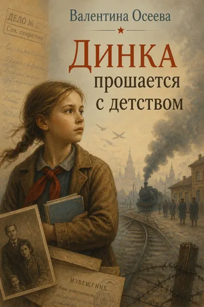 Динка прощается с детством — обложка книги