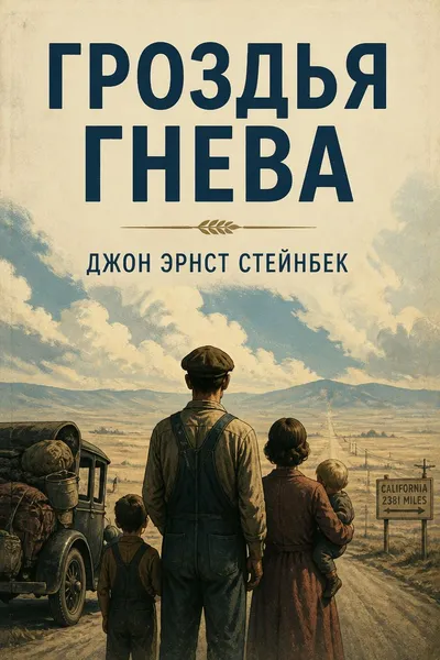 Гроздья гнева — обложка книги
