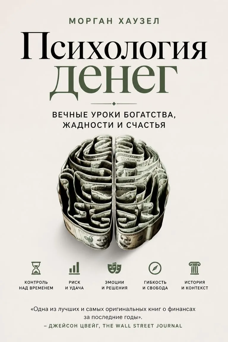 Психология денег. Вечные уроки богатства, жадности и счастья — обложка книги