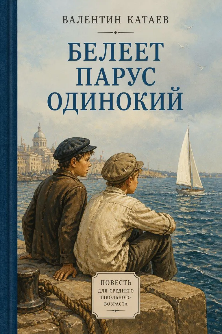 Белеет парус одинокий — обложка книги