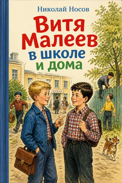 Витя Малеев в школе и дома — обложка книги
