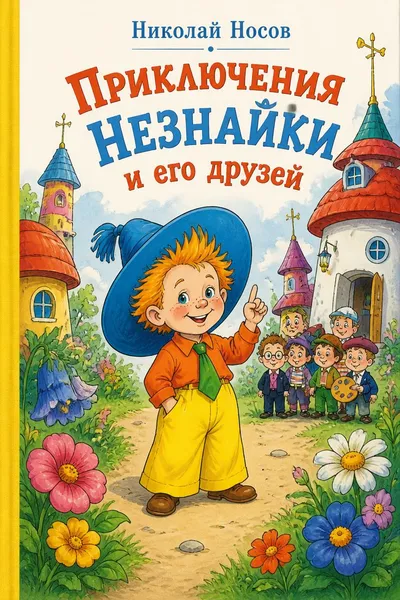 Приключения Незнайки и его друзей — обложка книги