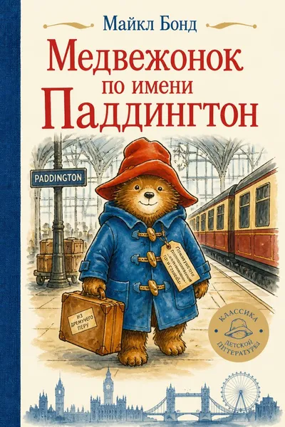 Медвежонок по имени Паддингтон — обложка книги