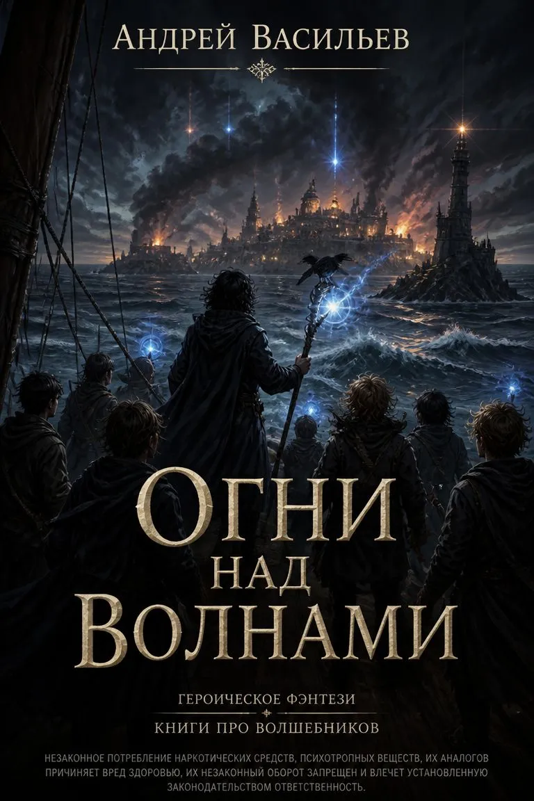 Огни над волнами — обложка книги