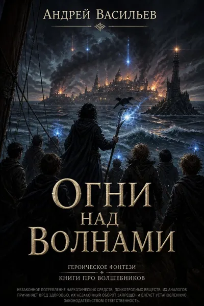 Огни над волнами — обложка книги